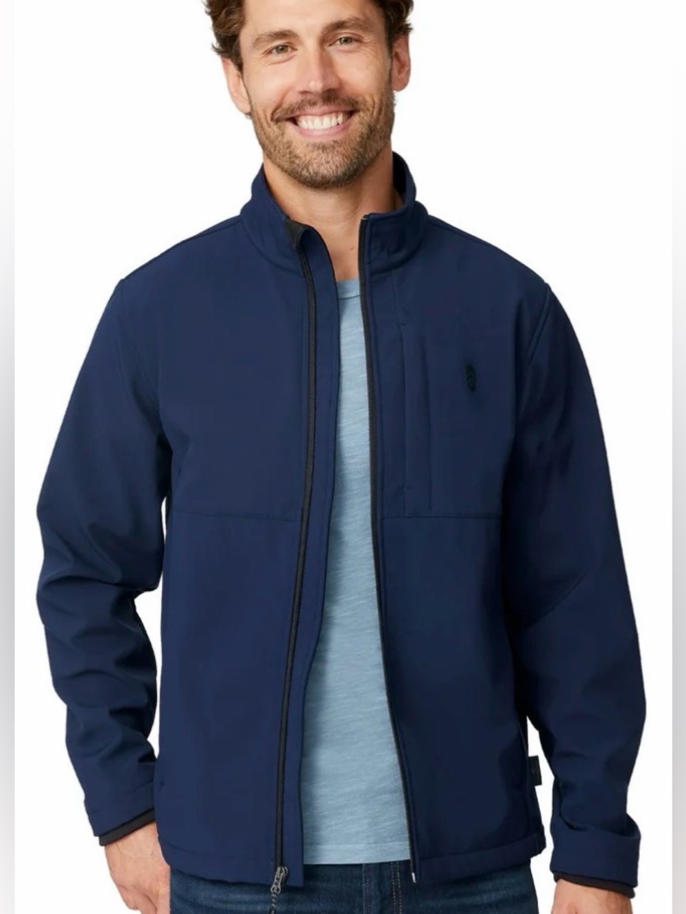 Free Country Men's Navy Windbreaker Jacket